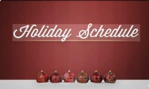 2025 Christmas Break Workout Schedule