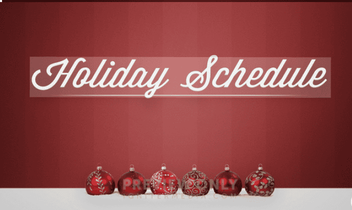 2025 Christmas Break Workout Schedule